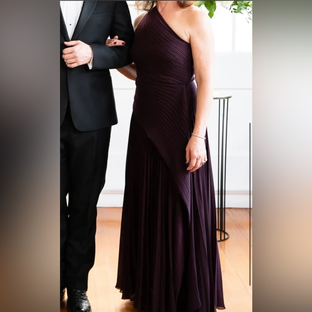 Solace London one shoulder gown